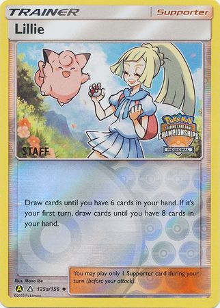 Lillie (125a/156) (Regional Promo Staff) [Sun & Moon: Ultra Prism] | Cracking-Singles
