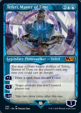Teferi, Master of Time (Showcase) (292) [Core Set 2021] | Cracking-Singles
