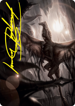 Shadrix Silverquill Art Card (Gold-Stamped Signature) [Strixhaven: School of Mages Art Series] | Cracking-Singles