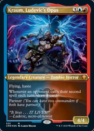 Kraum, Ludevic's Opus (Foil Etched) [Commander Legends] | Cracking-Singles