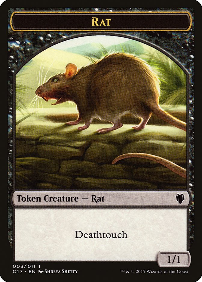 Rat Token [Commander 2017 Tokens] | Cracking-Singles