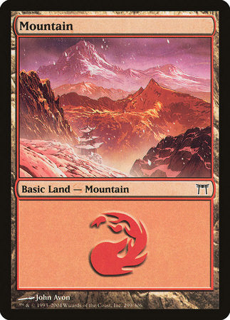 Mountain (299) [Champions of Kamigawa] | Cracking-Singles