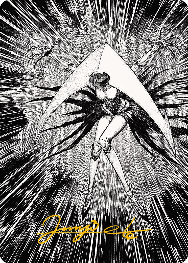 Elesh Norn, Mother of Machines 2 Art Card (Gold-Stamped Signature) [Phyrexia: All Will Be One Art Series] | Cracking-Singles