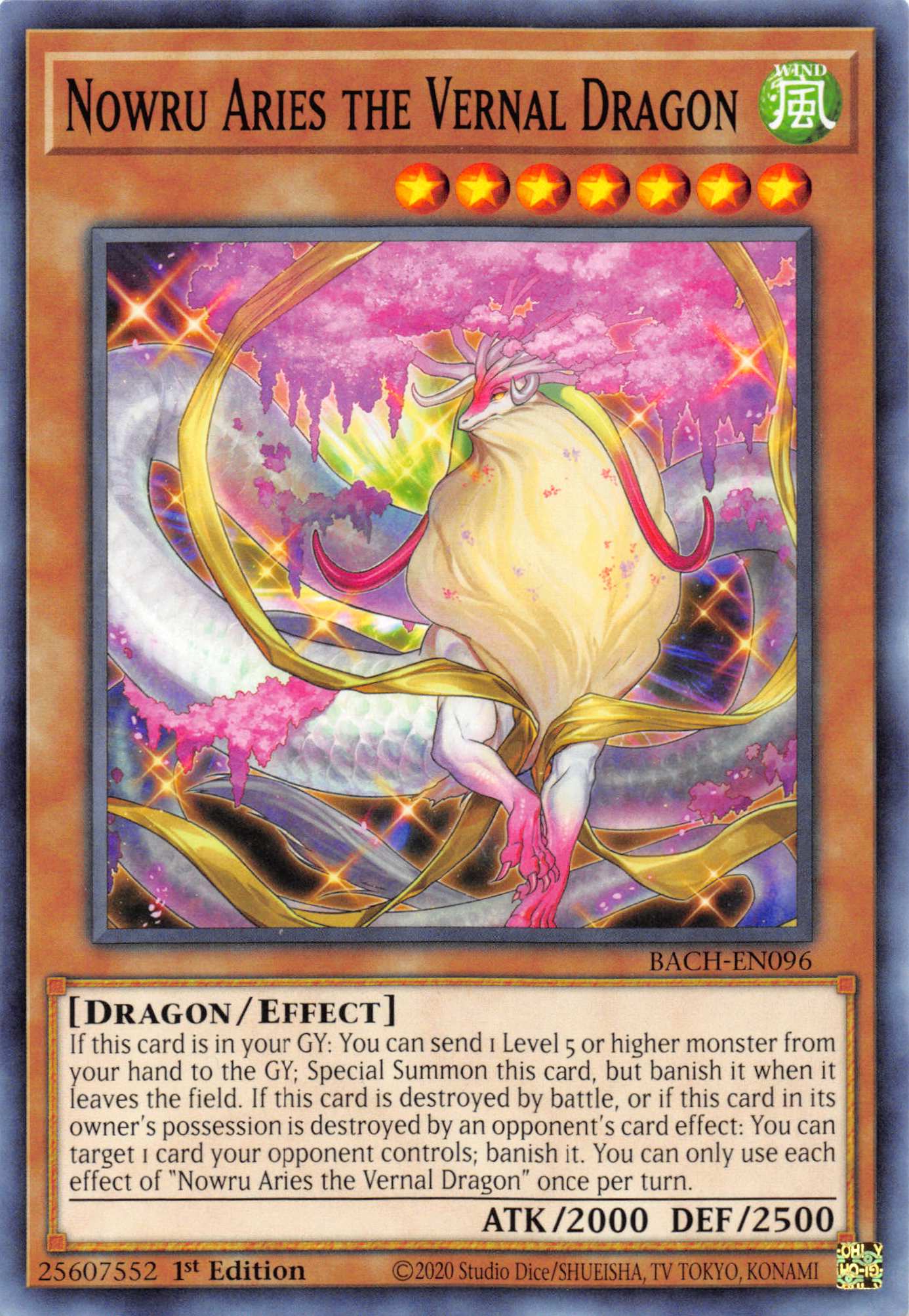 Nowru Aries the Vernal Dragon [BACH-EN096] Common | Cracking-Singles