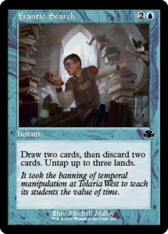 Frantic Search (Retro) [Dominaria Remastered] | Cracking-Singles