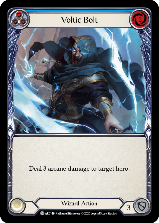 Voltic Bolt (Blue) [ARC149] Unlimited Edition Rainbow Foil | Cracking-Singles