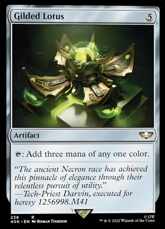 Gilded Lotus (Surge Foil) [Universes Beyond: Warhammer 40,000] | Cracking-Singles