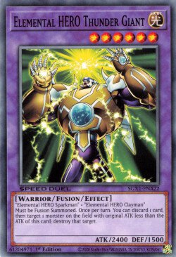 Elemental HERO Thunder Giant [SGX1-ENA22] Common | Cracking-Singles