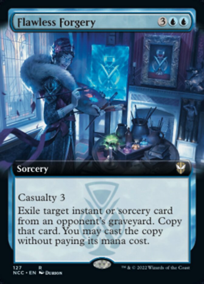 Flawless Forgery (Extended Art) [Streets of New Capenna Commander] | Cracking-Singles