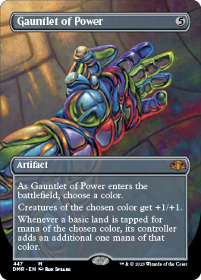 Gauntlet of Power (Borderless Alternate Art) [Dominaria Remastered] | Cracking-Singles