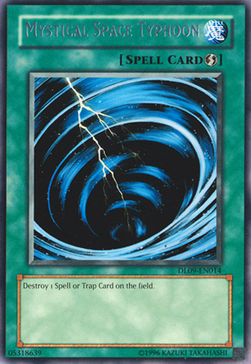 Mystical Space Typhoon (Silver) [DL09-EN014] Rare | Cracking-Singles