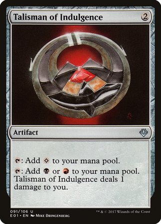 Talisman of Indulgence [Archenemy: Nicol Bolas] | Cracking-Singles