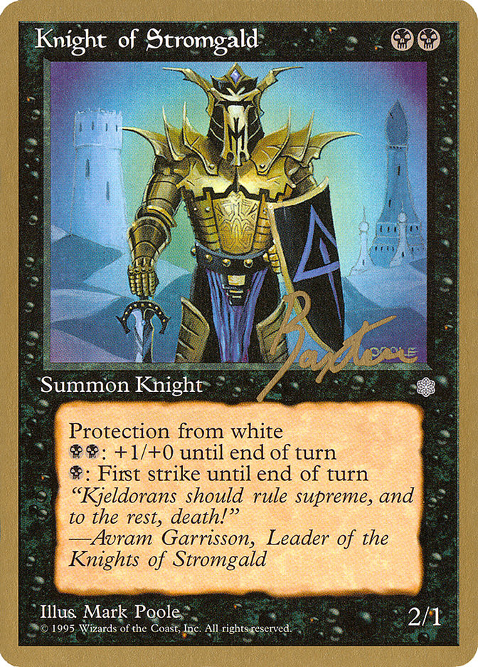 Knight of Stromgald (George Baxter) [Pro Tour Collector Set] | Cracking-Singles