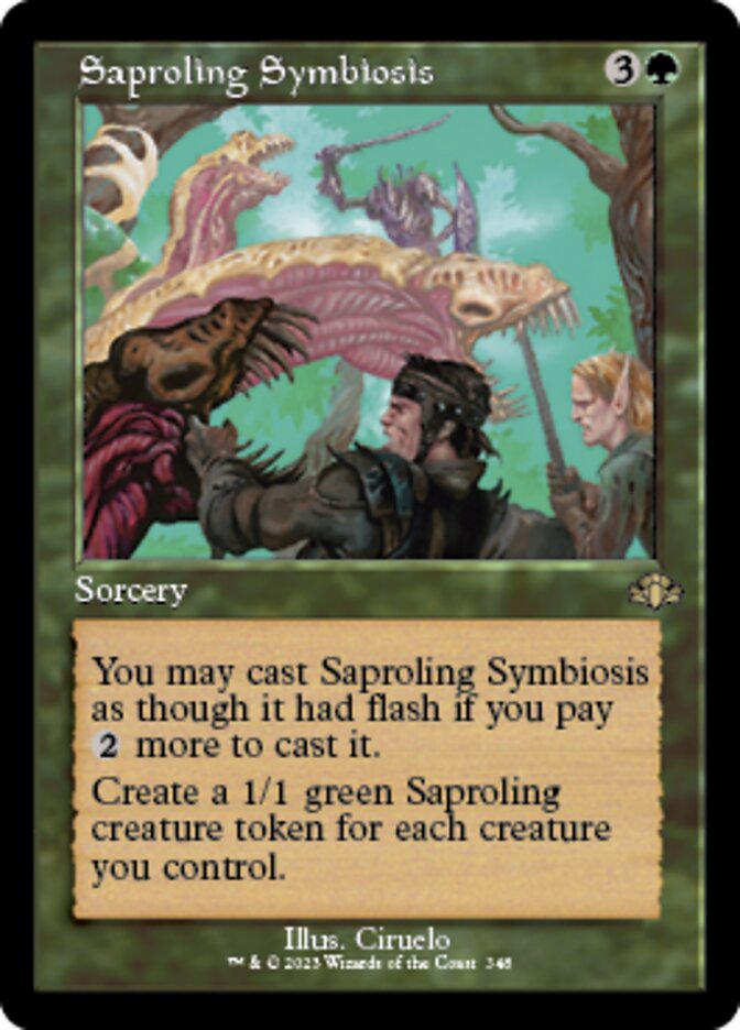 Saproling Symbiosis (Retro) [Dominaria Remastered] | Cracking-Singles