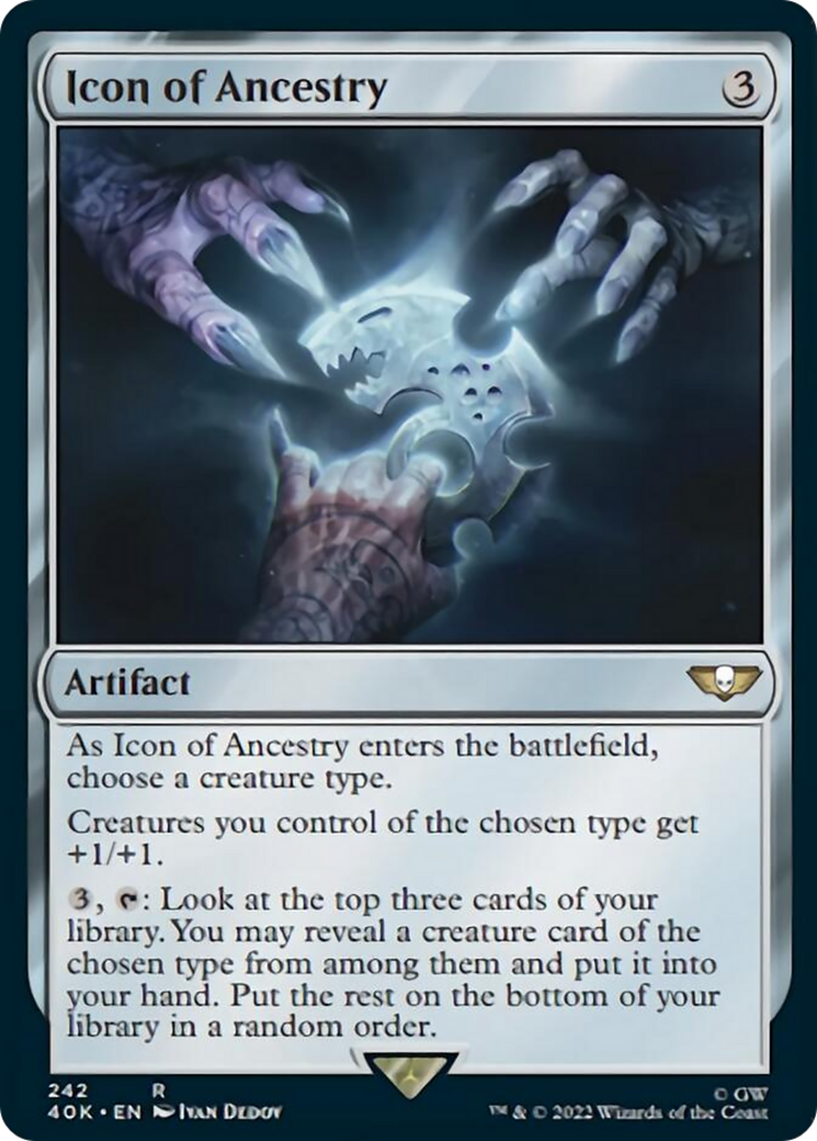 Icon of Ancestry (Surge Foil) [Universes Beyond: Warhammer 40,000] | Cracking-Singles