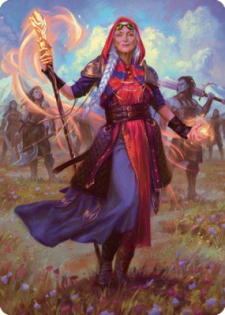 Jaya, Fiery Negotiator Art Card 1 [Dominaria United Art Series] | Cracking-Singles
