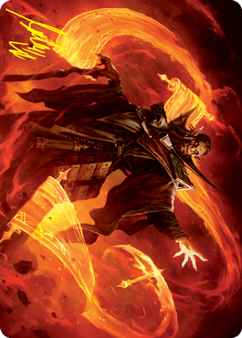 Plargg, Dean of Chaos Art Card (Gold-Stamped Signature) [Strixhaven: School of Mages Art Series] | Cracking-Singles