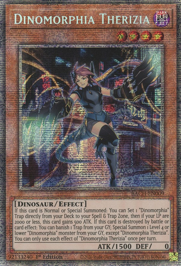 Dinomorphia Therizia [BACH-EN009] Starlight Rare | Cracking-Singles