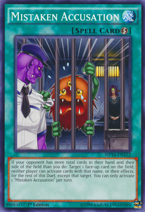 Mistaken Accusation [MP16-EN222] Common | Cracking-Singles
