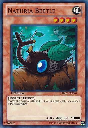 Naturia Beetle [HA02-EN001] Super Rare | Cracking-Singles