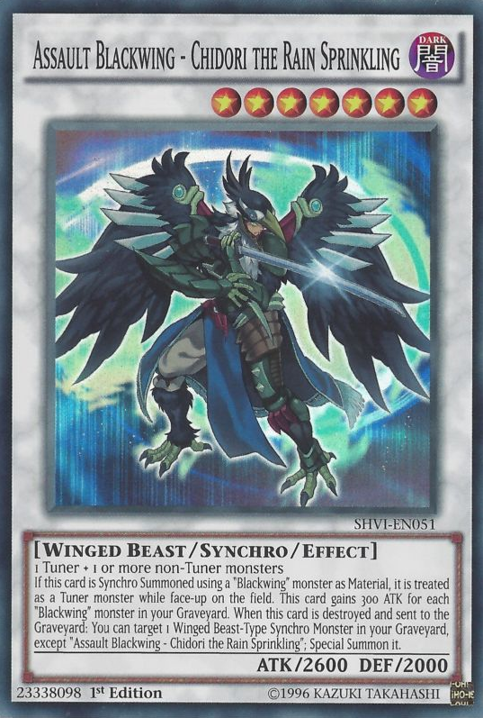 Assault Blackwing - Chidori the Rain Sprinkling [SHVI-EN051] Super Rare | Cracking-Singles