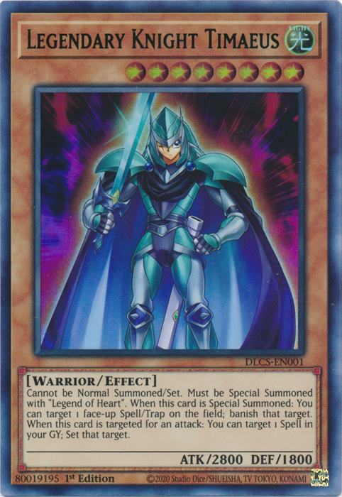 Legendary Knight Timaeus (Green) [DLCS-EN001] Ultra Rare | Cracking-Singles