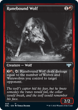Runebound Wolf [Innistrad: Double Feature] | Cracking-Singles