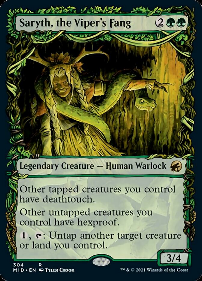 Saryth, the Viper's Fang (Showcase Equinox) [Innistrad: Midnight Hunt] | Cracking-Singles