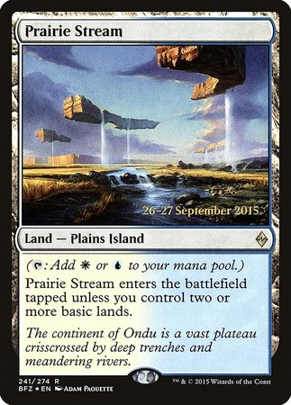 Prairie Stream [Battle for Zendikar Prerelease Promos] | Cracking-Singles