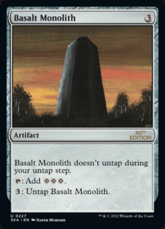 Basalt Monolith [30th Anniversary Edition] | Cracking-Singles