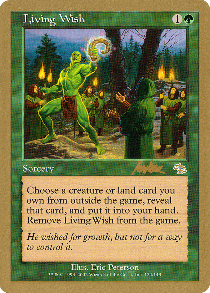 Living Wish (Brian Kibler) [World Championship Decks 2002] | Cracking-Singles
