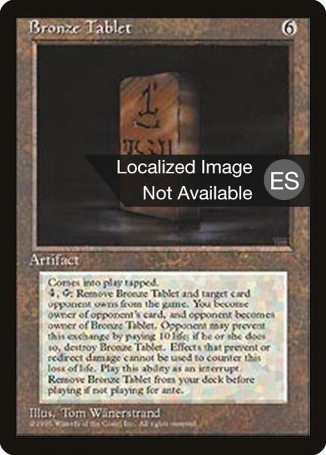 Bronze Tablet [Fourth Edition (Foreign Black Border)] | Cracking-Singles