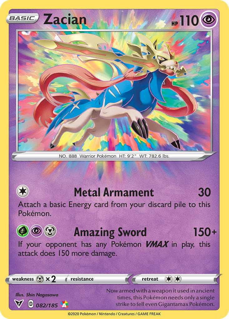 Zacian (082/185) [Sword & Shield: Vivid Voltage] | Cracking-Singles