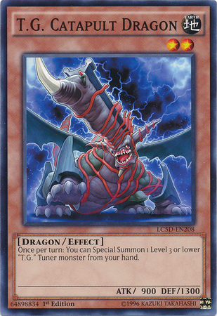 T.G. Catapult Dragon [LC5D-EN208] Common | Cracking-Singles
