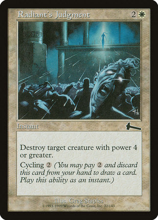 Radiant's Judgment [Urza's Legacy] | Cracking-Singles