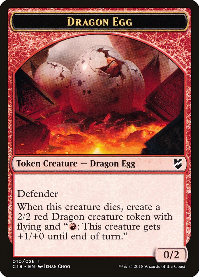 Dragon Egg [Commander 2018 Tokens] | Cracking-Singles