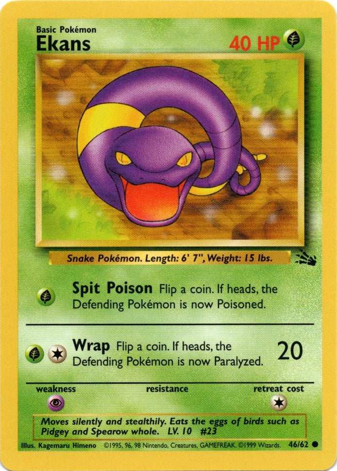 Ekans (46/62) [Fossil Unlimited] | Cracking-Singles