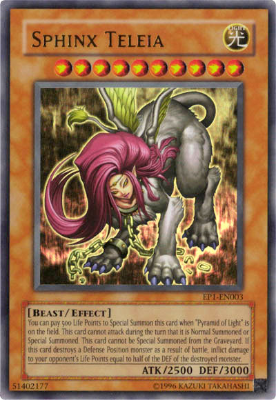 Sphinx Teleia [EP1-EN003] Ultra Rare | Cracking-Singles