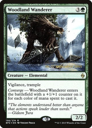 Woodland Wanderer [Battle for Zendikar Prerelease Promos] | Cracking-Singles