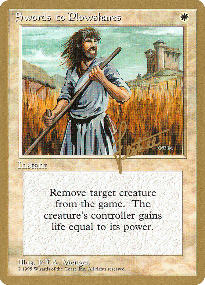 Swords to Plowshares (Bertrand Lestree) [Pro Tour Collector Set] | Cracking-Singles