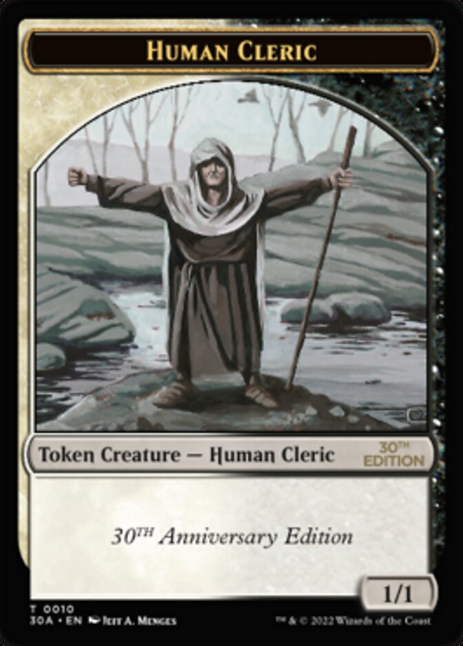 Human Cleric Token [30th Anniversary Tokens] | Cracking-Singles