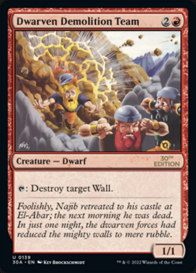 Dwarven Demolition Team [30th Anniversary Edition] | Cracking-Singles