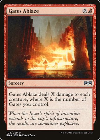 Gates Ablaze [Ravnica Allegiance] | Cracking-Singles