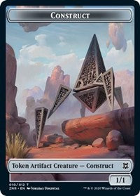 Construct // Drake Double-sided Token [Zendikar Rising Tokens] | Cracking-Singles
