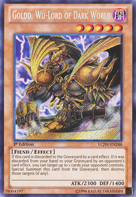 Goldd, Wu-Lord of Dark World [LCJW-EN246] Secret Rare | Cracking-Singles