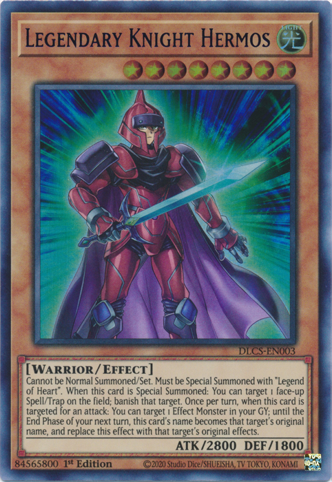 Legendary Knight Hermos (Blue) [DLCS-EN003] Ultra Rare | Cracking-Singles