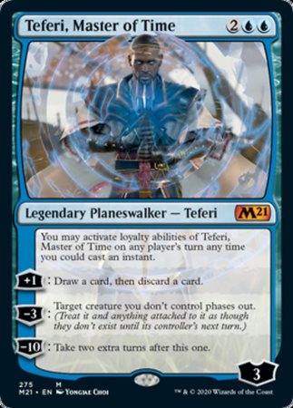 Teferi, Master of Time (Alternate Art) (275) [Core Set 2021] | Cracking-Singles