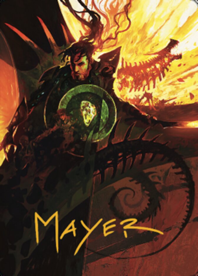 Mishra's Command Art Card (Gold-Stamped Signature) [The Brothers' War Art Series] | Cracking-Singles