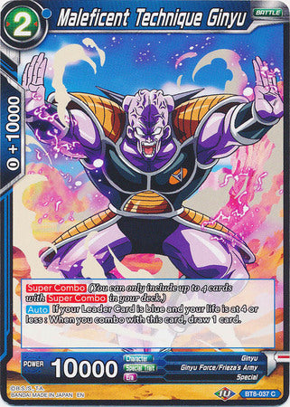 Maleficent Technique Ginyu [BT8-037] | Cracking-Singles