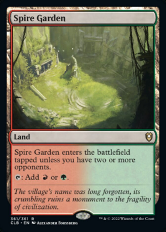 Spire Garden [Commander Legends: Battle for Baldur's Gate] | Cracking-Singles